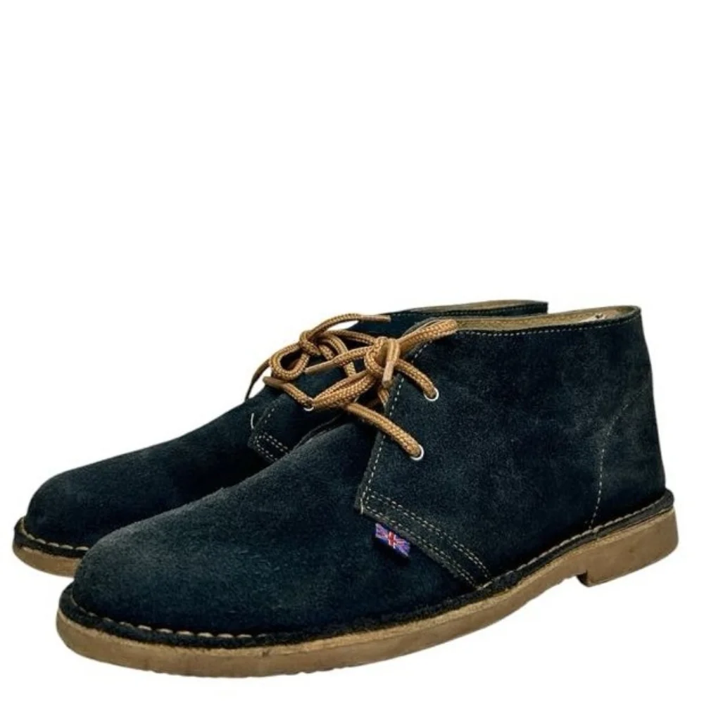 Ben Sherman navy blue suede chukka desert boots sz 43